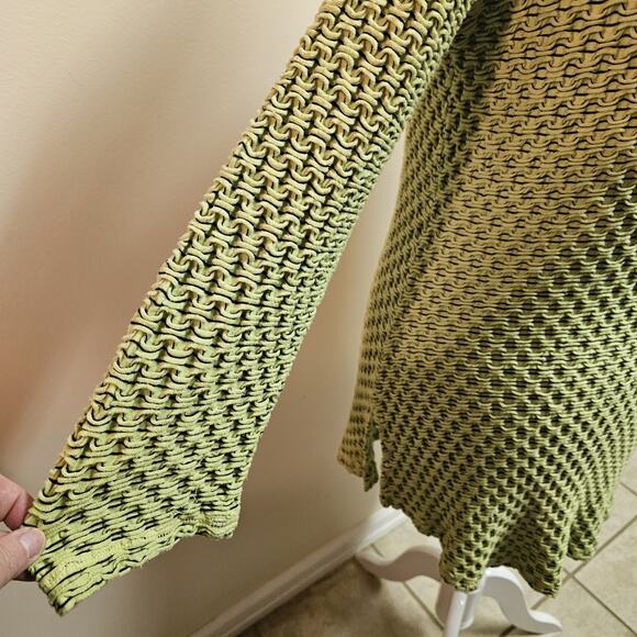 CMC Color Me Cotton Woven Scrunch Green Mini Tunic Dress SZ L - Picture 5 of 6